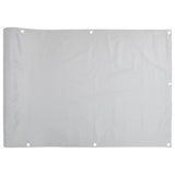 Balkonsko platno za zasebnost sivo 700x75 cm PVC