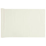 Balkonsko platno za zasebnost belo 500x75 cm PVC