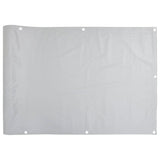 Balkonsko platno za zasebnost sivo 1000x120 cm PVC