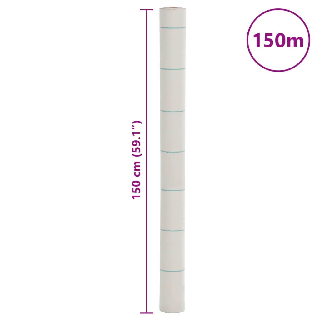 Membrana proti plevelu bela 1,5x150 m PP