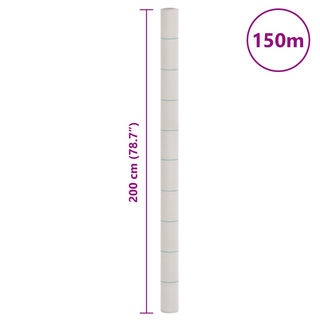 Membrana proti plevelu bela 2x150 m PP