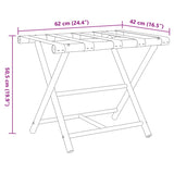 Zložljivo stojalo za prtljago 62x42x50,5 cm bambus