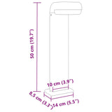 Zunanja talna svetilka 3 kosi črna 50 cm tlačno liti aluminij