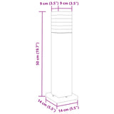 Zunanja talna svetilka črna 50 cm aluminij