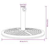 Podstavek za senčnik za Ø38/48 mm palice 12 kg okrogel