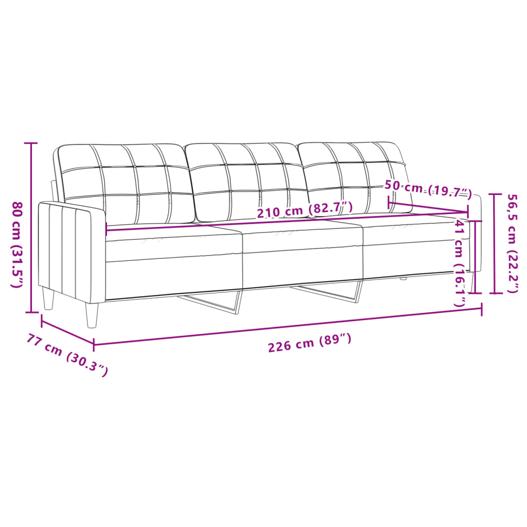 Trosed krem 210 cm blago