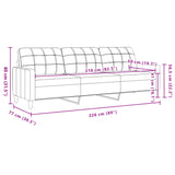 Trosed rjav 210 cm blago