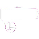 3D stenski paneli 14 kosov svetlo sivi 100x25 cm EPS