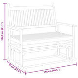 Drsna klop bela 118x70x104,5 cm trdna topolovina