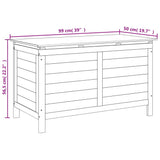 Zunanja škatla za blazine 99x50x56,5 cm trden les jelke