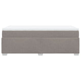 Box spring postelja z vzmetnico taupe 90x190 cm blago