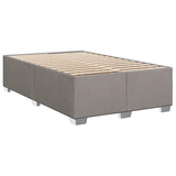 Box spring postelja z vzmetnico taupe 90x190 cm blago