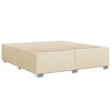 Box spring postelja z vzmetnico krem 180x200 cm blago