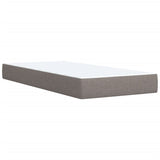 Box spring postelja z vzmetnico taupe 90x190 cm blago