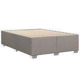 Box spring postelja z vzmetnico taupe 140x200 cm blago