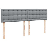 Box spring postelja z vzmetnico svetlo siva 180x200 cm blago