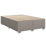 Box spring postelja z vzmetnico taupe 140x200 cm blago