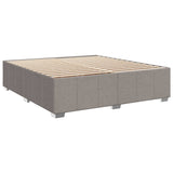 Box spring postelja z vzmetnico taupe 180x200 cm blago