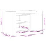 Klubska mizica sonoma hrast 80x50x50 cm konstruiran les