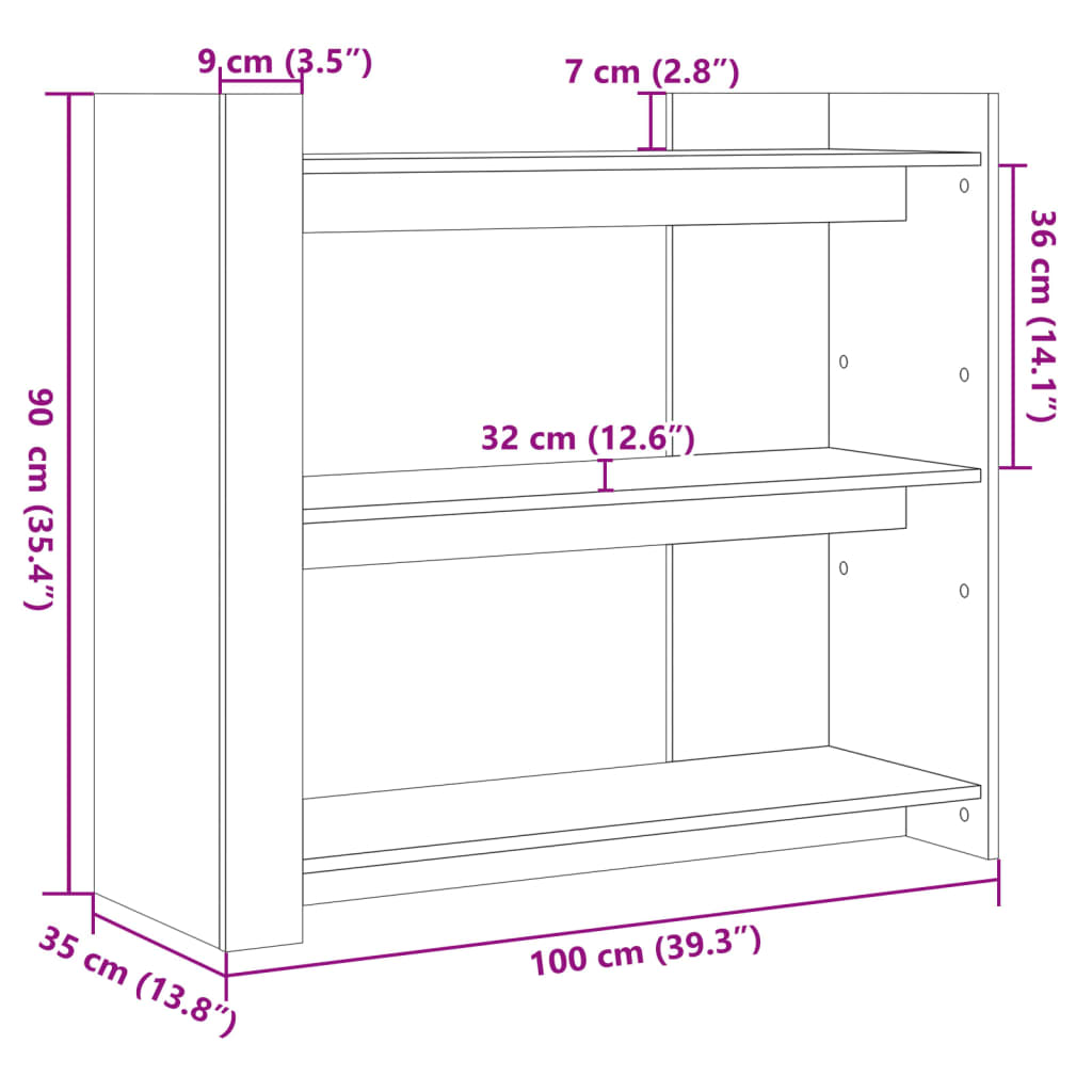 Konzolna mizica bela 100x35x90 cm inženirski les