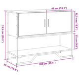 Konzolna mizica sonoma hrast 100x35x74,5 cm inženirski les