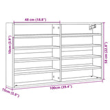 Vitrina sonoma hrast 100x15x58 cm iverna plošča