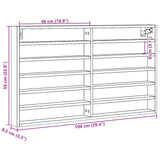 Vitrina bela 100x8,5x58 cm iverna plošča