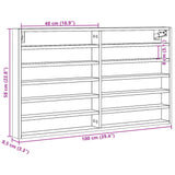 Vitrina dimljeni hrast 100x8,5x58 cm konstruiran les