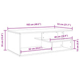 Klubska mizica sonoma hrast 102x55x35 cm inženirski les