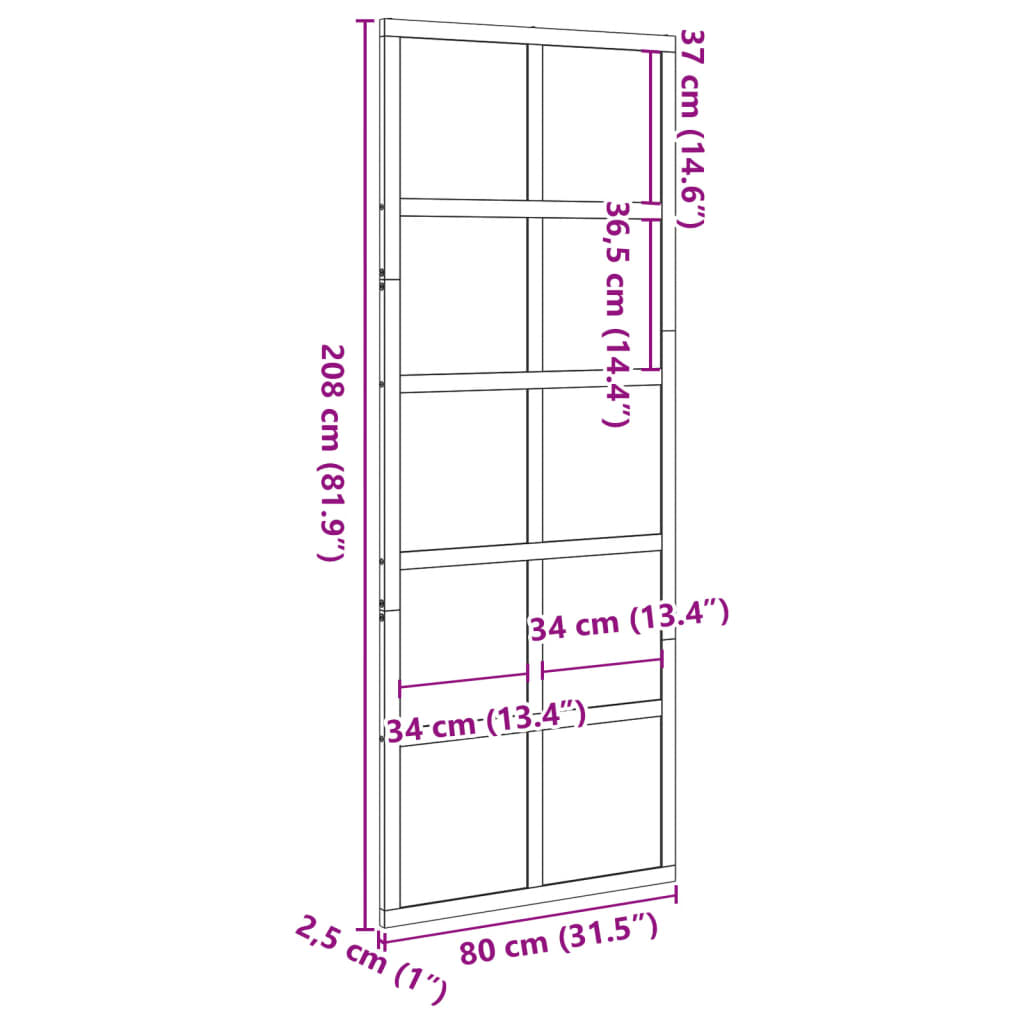 Hlevska vrata 80x208 cm trdna borovina