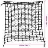 Mreža za seno 2 kosa kvadratna črna 100x100 cm PP