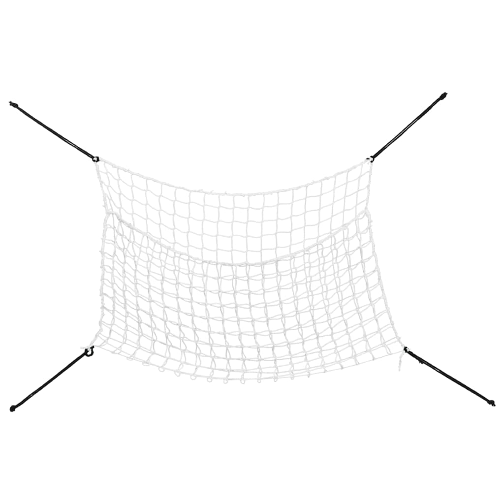 Mreža za seno 2 kosa pravokotna bela 150x90 cm PP