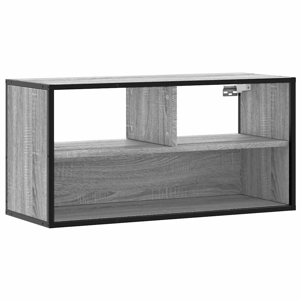 TV omarica siva sonoma 80x31x39,5 cm inženirski les in kovina