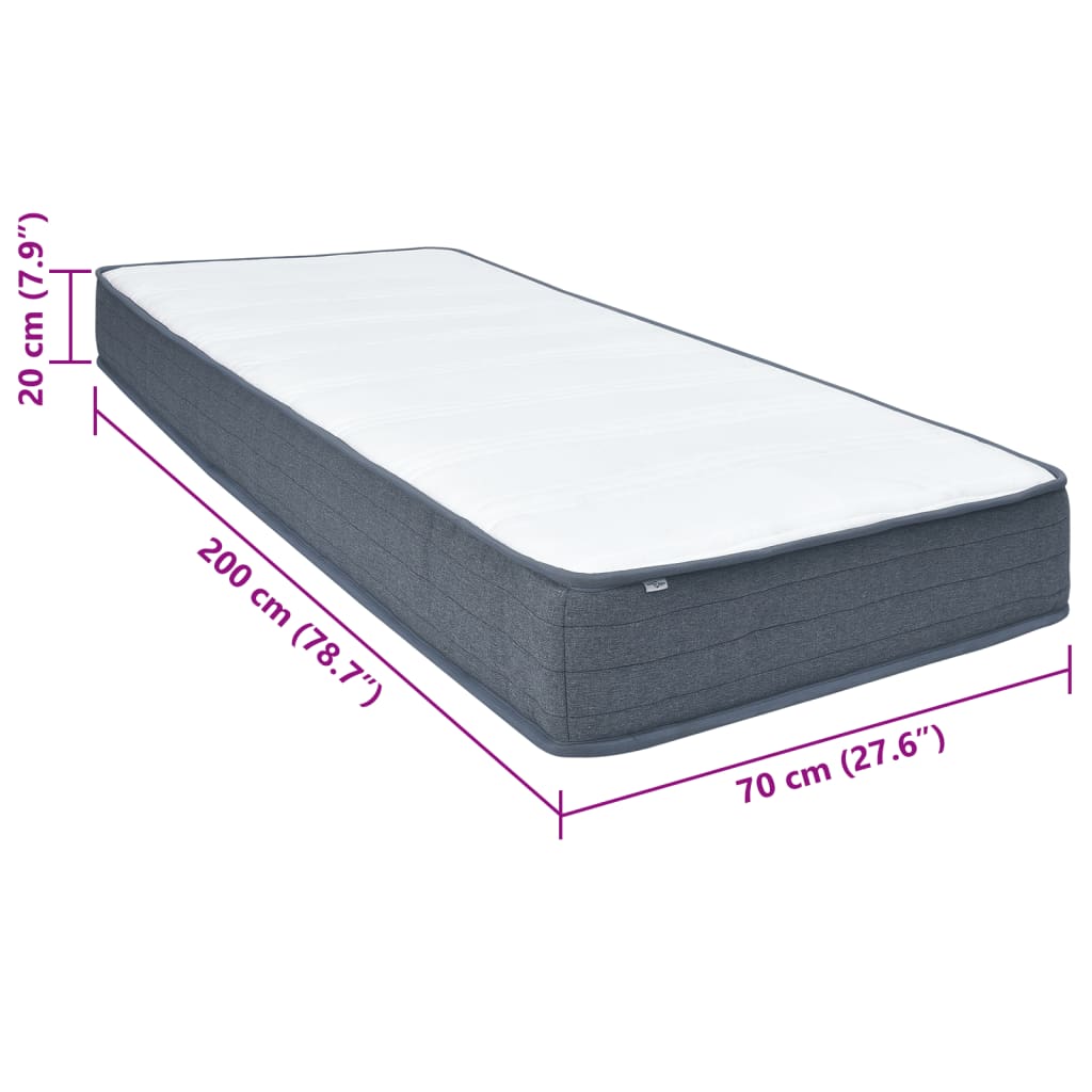 Box spring vzmetnica 200x70x20 cm blago