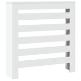 Pokrov za radiator bel 78x20x82 cm inženirski les