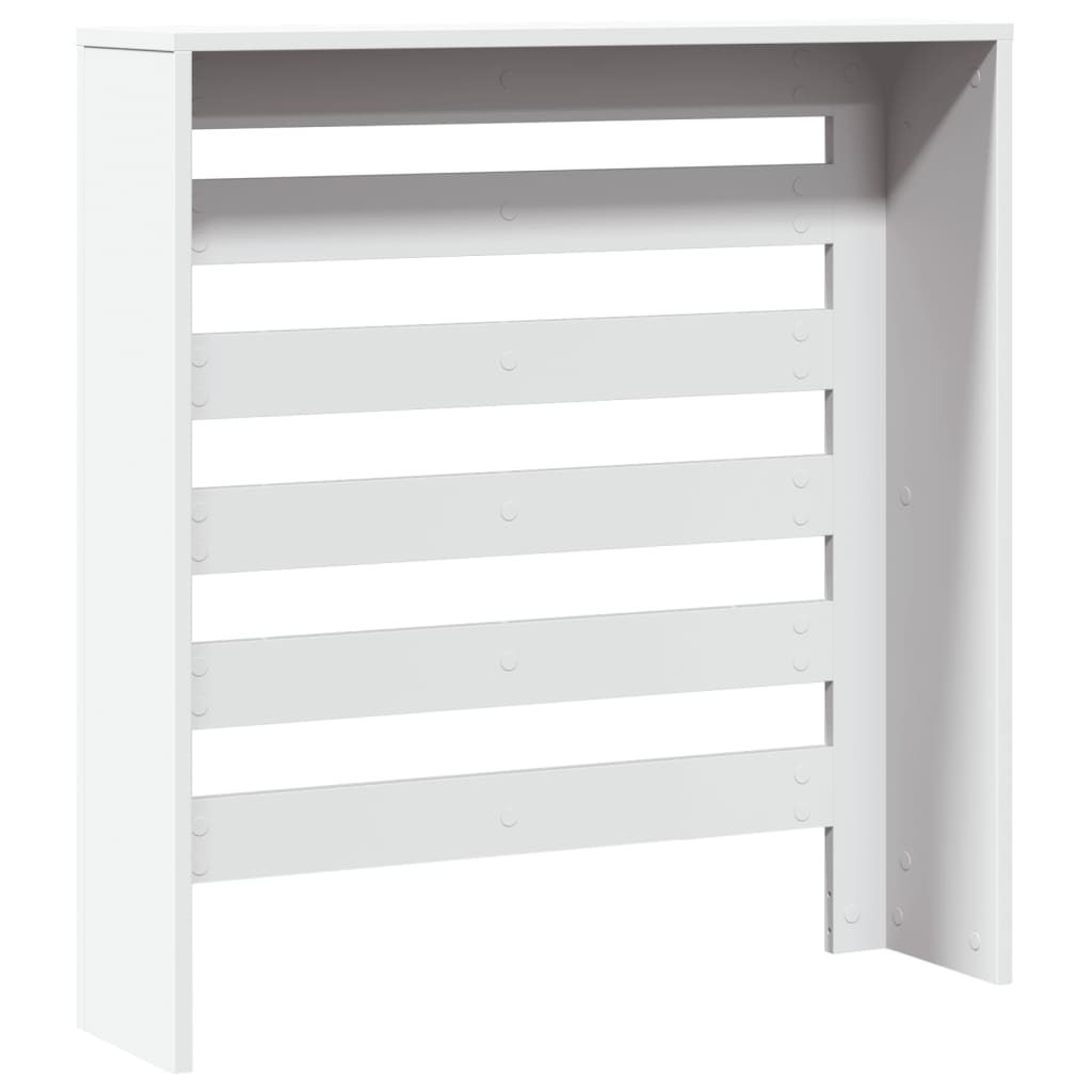 Pokrov za radiator bel 78x20x82 cm inženirski les