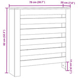 Pokrov za radiator sonoma hrast 78x20x82 cm inženirski les