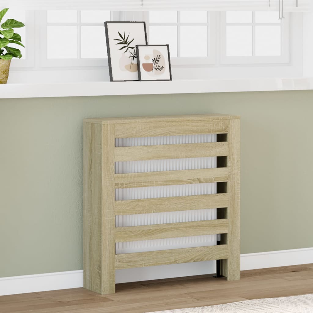 Pokrov za radiator sonoma hrast 78x20x82 cm inženirski les