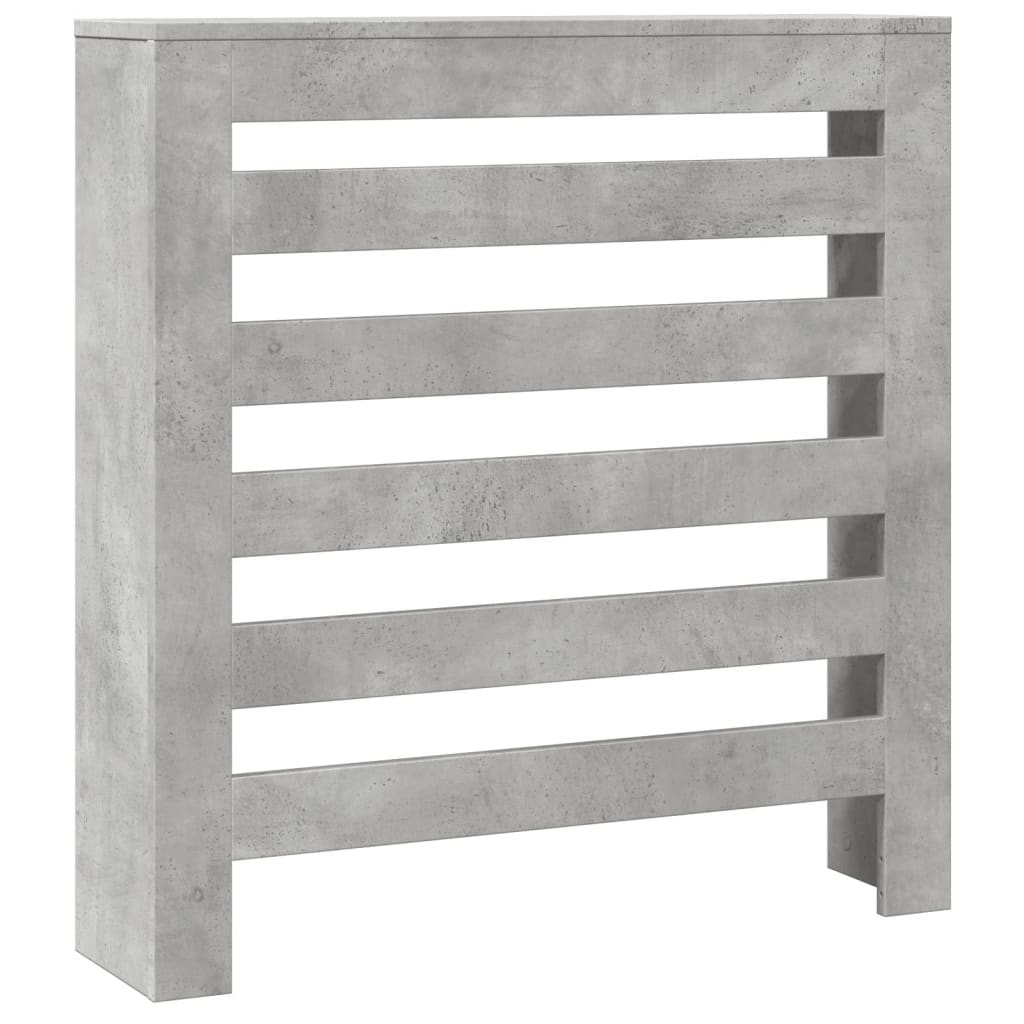 Pokrov za radiator betonsko siv 78x20x82 cm inženirski les