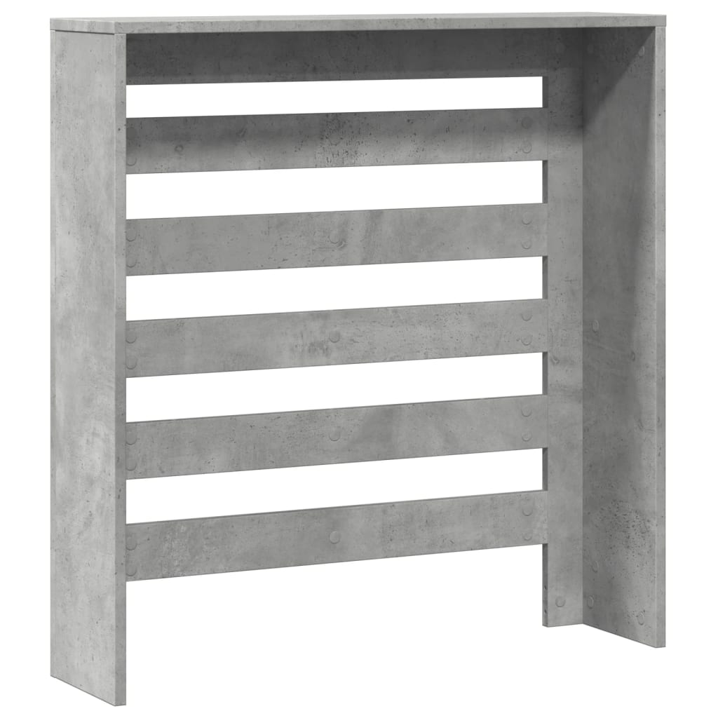 Pokrov za radiator betonsko siv 78x20x82 cm inženirski les