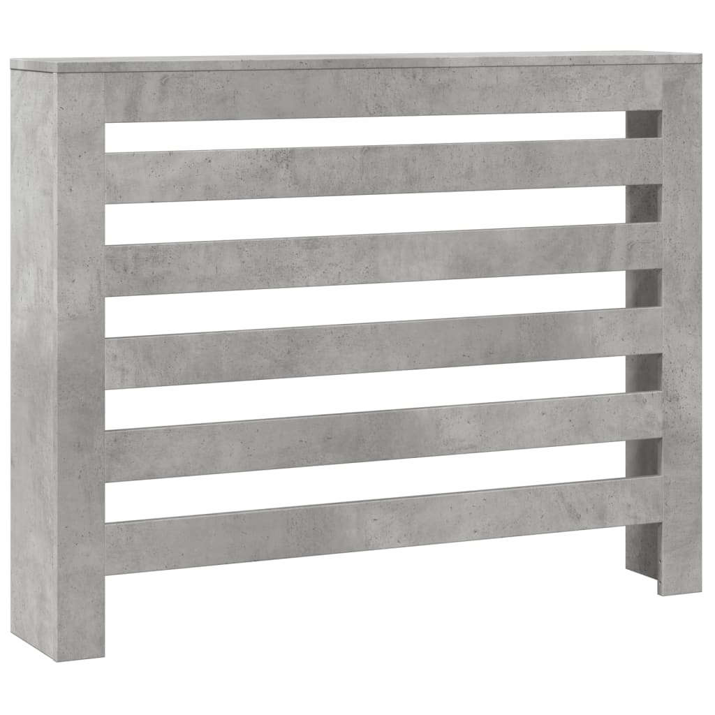 Pokrov za radiator betonsko siv 104x20x82 cm inženirski les