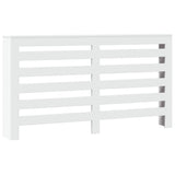 Pokrov za radiator bel 149x20x82 cm inženirski les