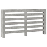 Pokrov za radiator siv 149x20x82 cm inženirski les