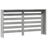 Pokrov za radiator siv 149x20x82 cm inženirski les