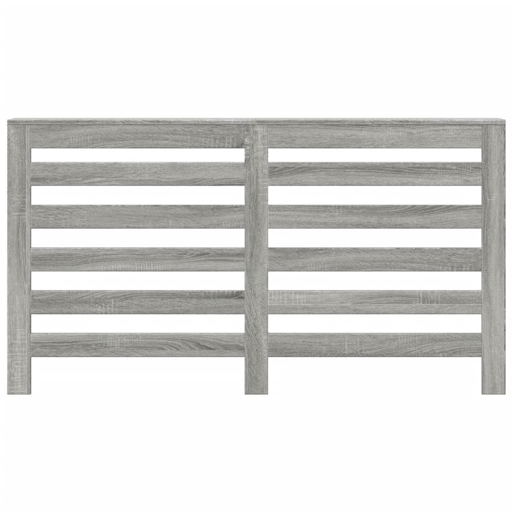 Pokrov za radiator siv sonoma 149x20x82 cm inženirski les