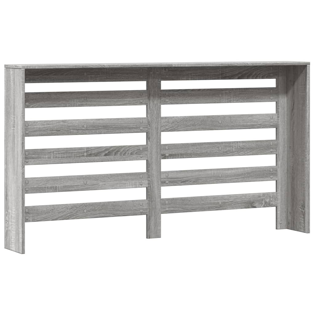 Pokrov za radiator siv sonoma 149x20x82 cm inženirski les