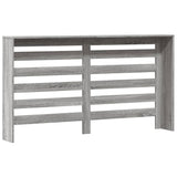 Pokrov za radiator siv sonoma 149x20x82 cm inženirski les