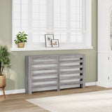 Pokrov za radiator siv sonoma 149x20x82 cm inženirski les