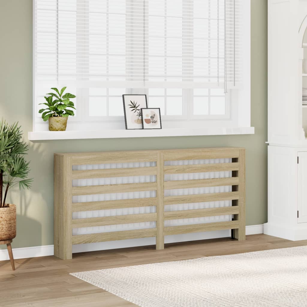 Pokrov za radiator sonoma hrast 175x20x82 cm inženirski les