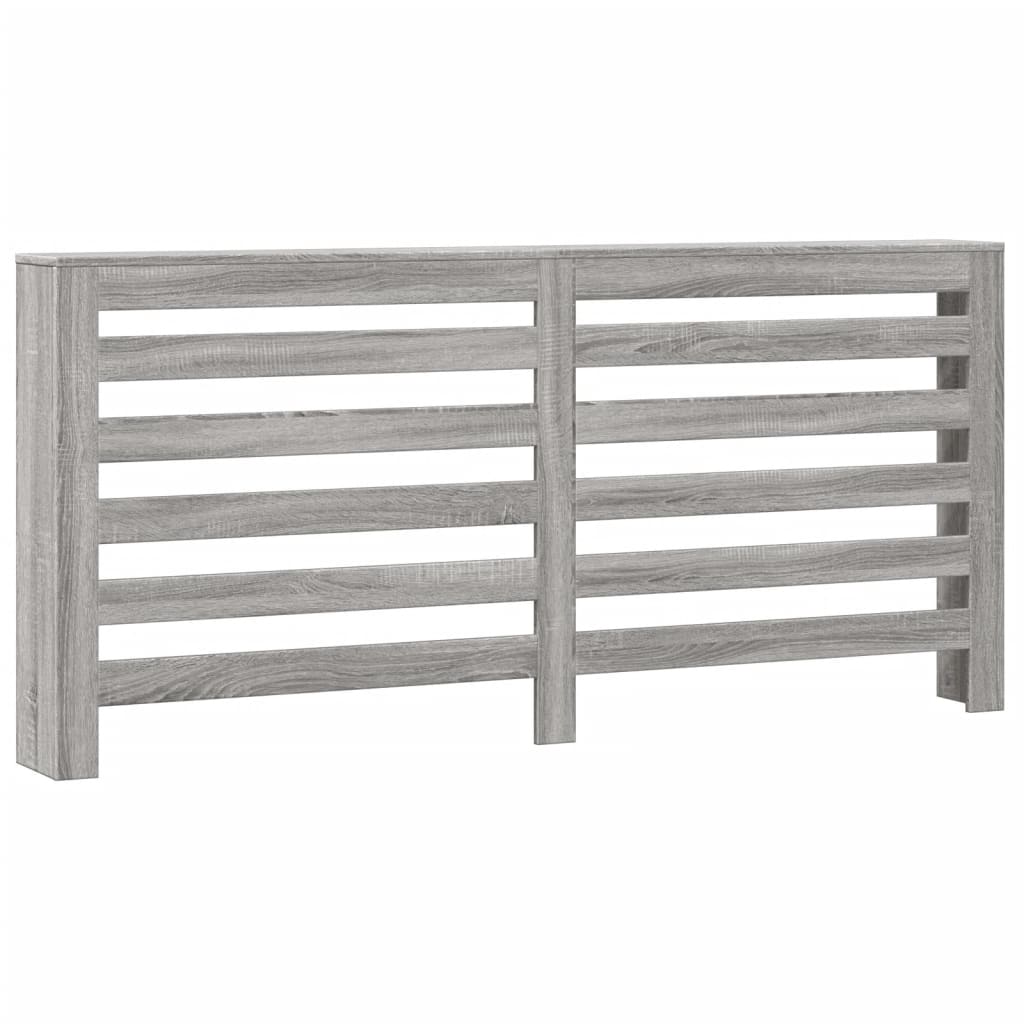 Pokrov za radiator siv sonoma 175x20x82 cm inženirski les